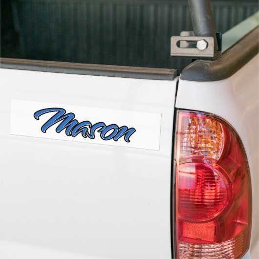Mason Name blue Aufkleber Sticker Autoaufkleber (Op Truck)