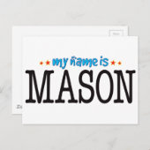 Mason Name Briefkaart (Voorkant / Achterkant)