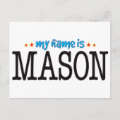 Mason Name Briefkaart (Voorkant)