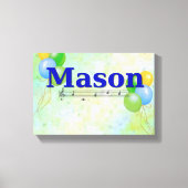 Mason Name Canvas Afdruk (Voorkant)