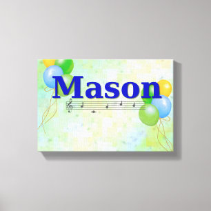 Mason Name Canvas Afdruk