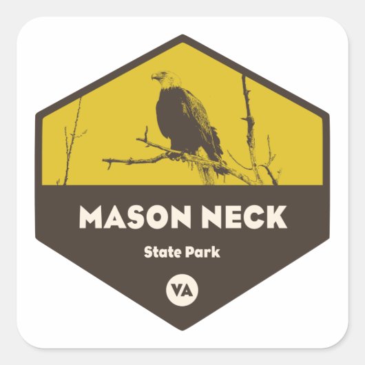 Mason Neck State Park Vierkante Sticker (Voorkant)
