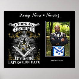 Mason Personaliseer het Poster van de Foto