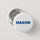 Mason Petrol Head Ronde Button 3,2 Cm (Voorkant /achterkant)