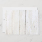 Mason pot, Bloemen, Houten RSVP Kaart (Achterkant)