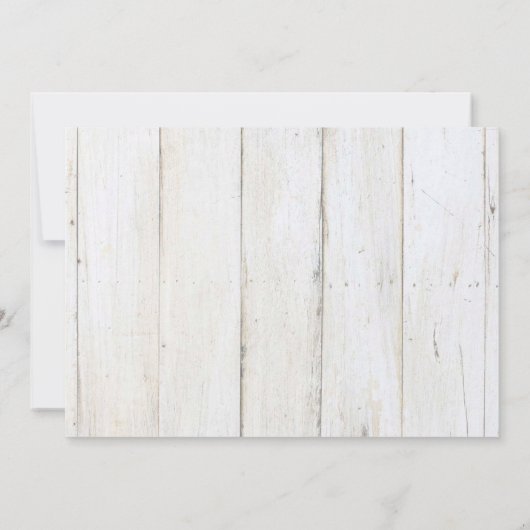 Mason pot, Bloemen, Houten RSVP Kaart (Achterkant)