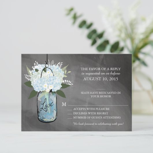 Mason Pot Bloemen | RSVP (Staand voorkant)