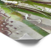 Mason Pot met Roos en Veldbloemen Poster (Hoek)