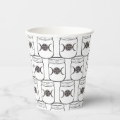 Mason Pot Pentagram Pentakel Wicca Halloween Papieren Bekers (Voorkant)