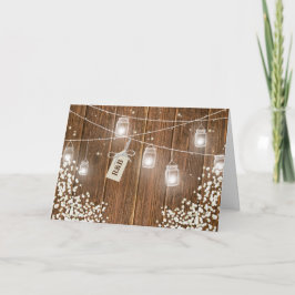 Mason Pot Rustieke Baby's Adem Avondreceptie