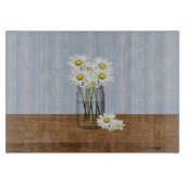 Mason pot van madeliefjes snijplank (Voorkant)