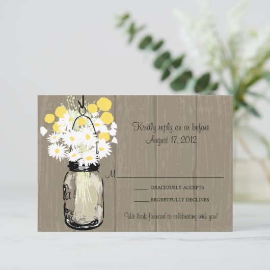 Mason Pot Weidebloemen & Kattenstaarten RSVP (Staand voorkant)