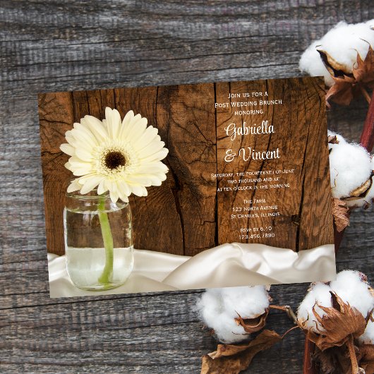 Mason Pot Wit Daisy Schuur Post Trouw Brunch Kaart