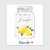 Mason pot zelfgemaakte voedsel label (Vel)