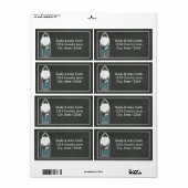 Mason potje witte bloemen Country Chalk labels (Full Sheet)