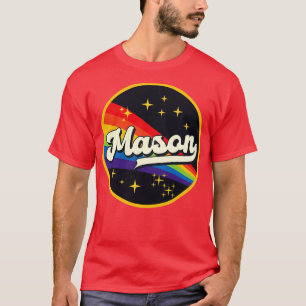 Mason Rainbow in ruimte stijl T-shirt
