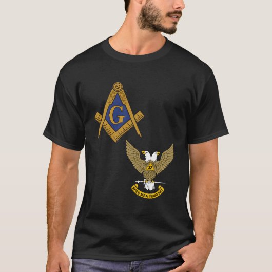 Mason Scottish Rite Shirt met lange mouwen Masonic (Voorkant)