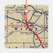 Mason TX  Map Keramisch Ornament (Achterkant)