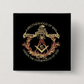 Mason Vierkante Button 5,1 Cm (Voorkant)