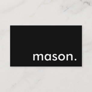 Mason. Visitekaartje