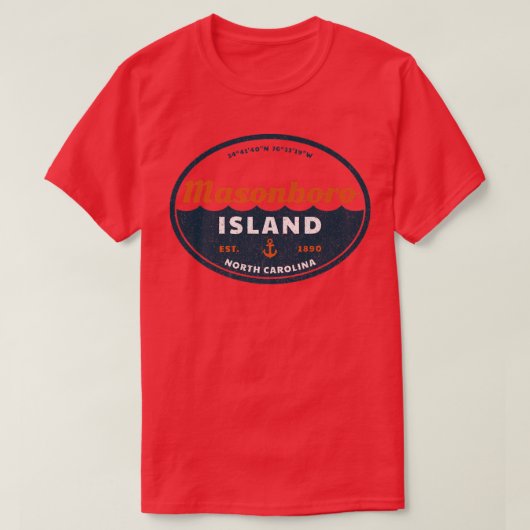 Masonboro Island, NC Summertime Vacationing T-shirt (Design voorkant)