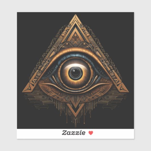 Masonic All Seing Eye Sticker (Vel)