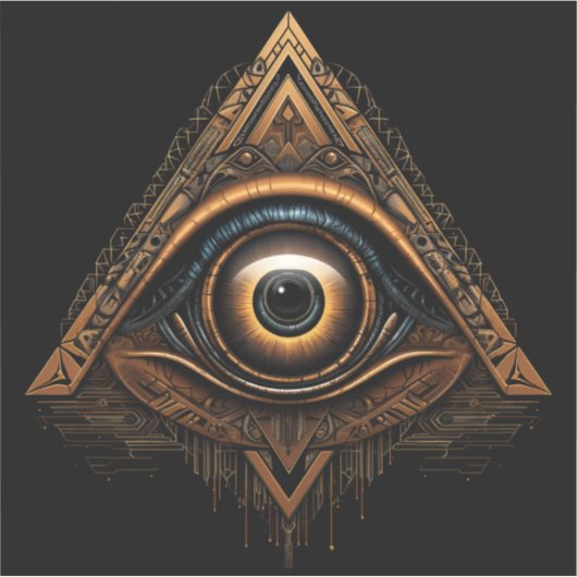 Masonic All Seing Eye Sticker (Voorkant)