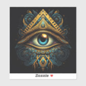 Masonic All Seing Eye Sticker (Vel)