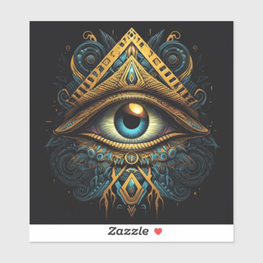 Masonic All Seing Eye Sticker (Vel)
