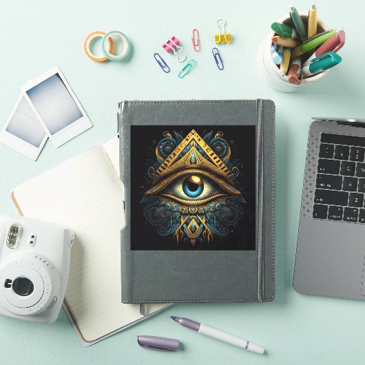 Masonic All Seing Eye Sticker (iPad Cover)