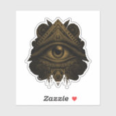 Masonic All Seing Eye Sticker (Vel)
