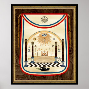 Masonic Apron Art van George Washington Poster