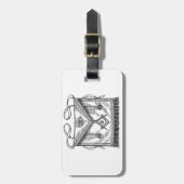 Masonic Apron Bagagelabel (Voorkant verticaal)