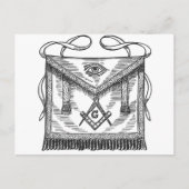 Masonic Apron Briefkaart (Voorkant)