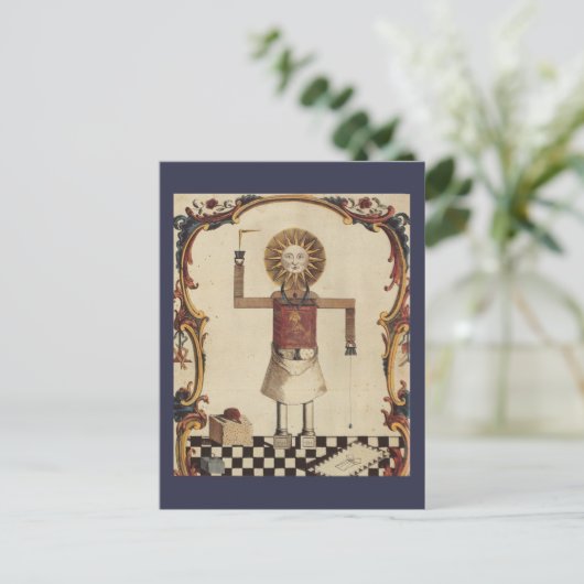 Masonic art briefkaart (Staand voorkant)