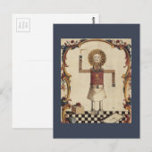 Masonic art briefkaart (Voorkant / Achterkant)