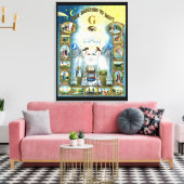 Masonic Art Canvas Van Duisternis naar Licht (Insitu (Woonkamer))