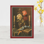 Masonic Birthday Gevouwen Wenskaart - 5 "x 7" Kaart (Gele Bloem)