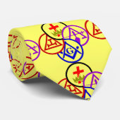 Masonic Block Stropdas (Opgerold)