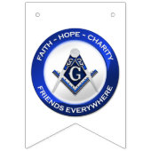 Masonic Bunting Banner Blue (Tweede vlag)