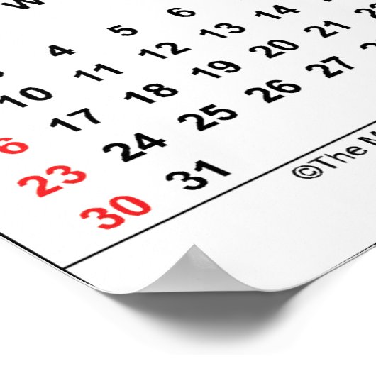 Masonic Calendar 2011 Poster (Hoek)