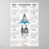 Masonic Calendar 2011 Poster (Voorkant)