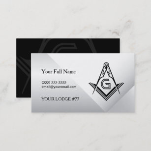 Masonic Card-visitekaartjes   Freemason Visitekaartje