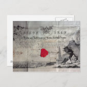 Masonic certificate, 1785 briefkaart (Voorkant / Achterkant)