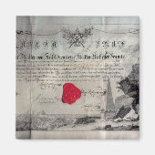 Masonic certificate, 1785 magneet (Voorkant)