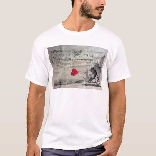 Masonic certificate, 1785 t-shirt (Voorkant)