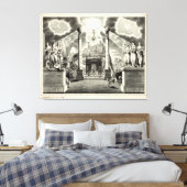 Masonic Chart (1846) Canvas Afdruk (Insitu (Slaapkamer))