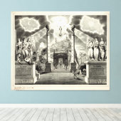 Masonic Chart (1846) Canvas Afdruk (Insitu (Houten vloer))