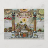 Masonic Chart 2 Briefkaart (Voorkant)