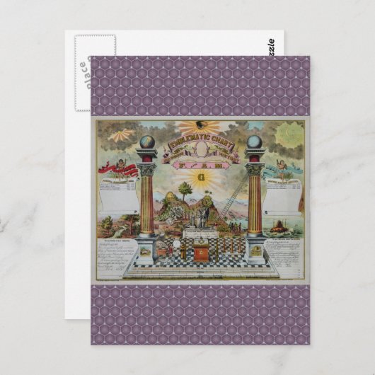 Masonic Chart 2 Briefkaart (Voorkant / Achterkant)